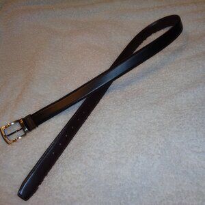 Dockers Men's Genuine Leather Black Belt Size L Large 38-40